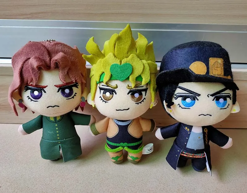 JAPAN Jojoss Bizarre Adventure Tomoni Plush Doll Jotaro Kujo Noriaki Kakyoin Dio Brando set of 3