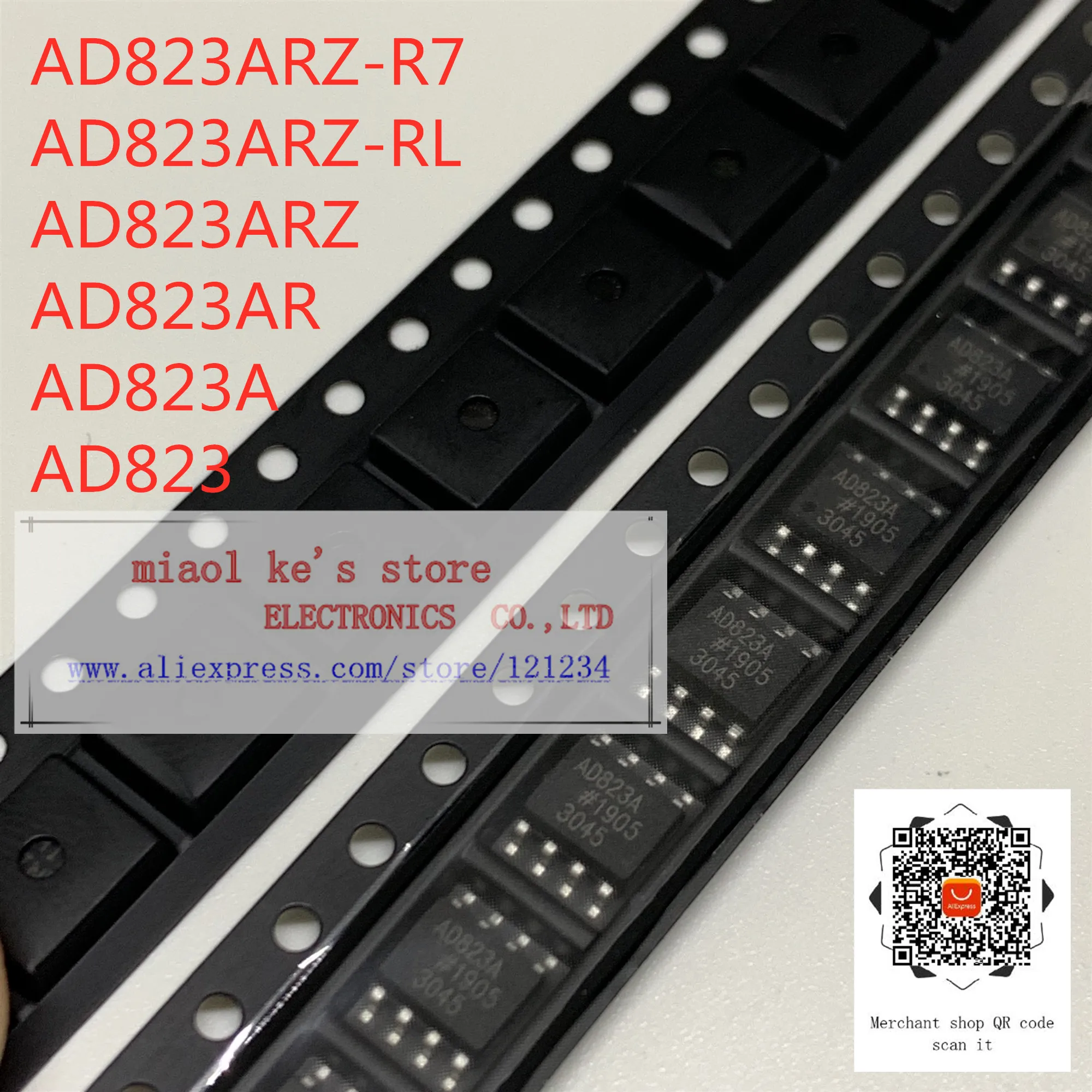 [5pcs]100%New original: AD823ARZ-R7 AD823ARZ-RL AD823ARZ AD823AR AD823A AD823 - IC OPAMP JFET 2 CIRCUIT 8SOIC