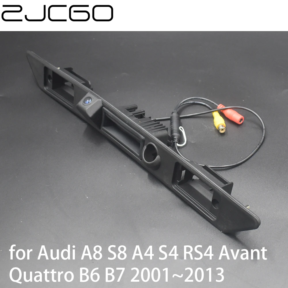 ZJCGO Car Rear View Reverse Back Up Parking Trunk Handle Camera for Audi A8 S8 A4 S4 RS4 Avant Quattro B6 B7 2001~2013