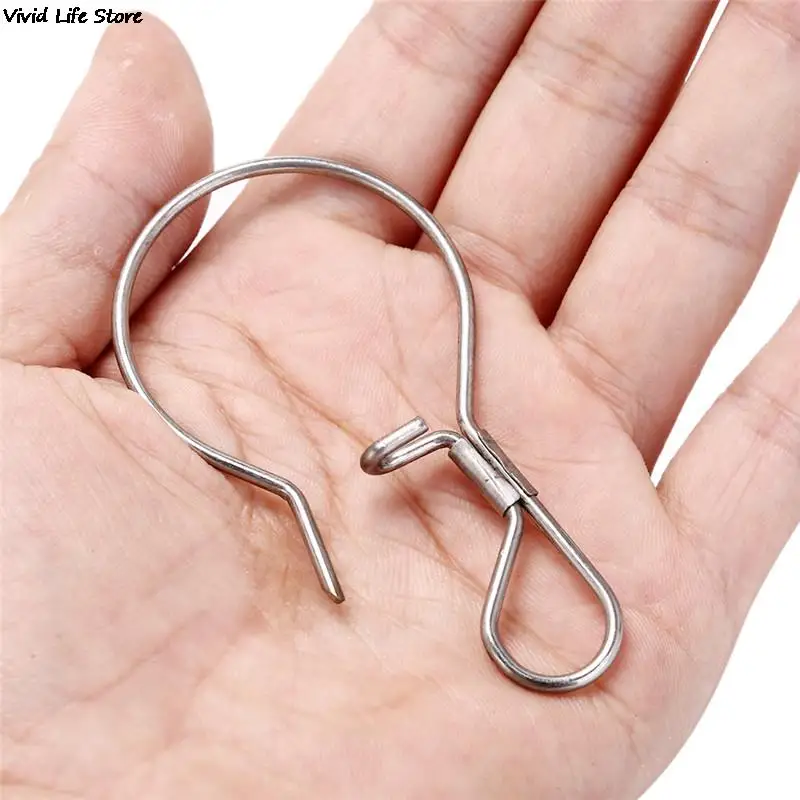 2Pcs Lock Fish Portable Stainless Steel Belt Live Fishing Lock Buckle Tackle Stringer Tools 5M New Fishing Tools