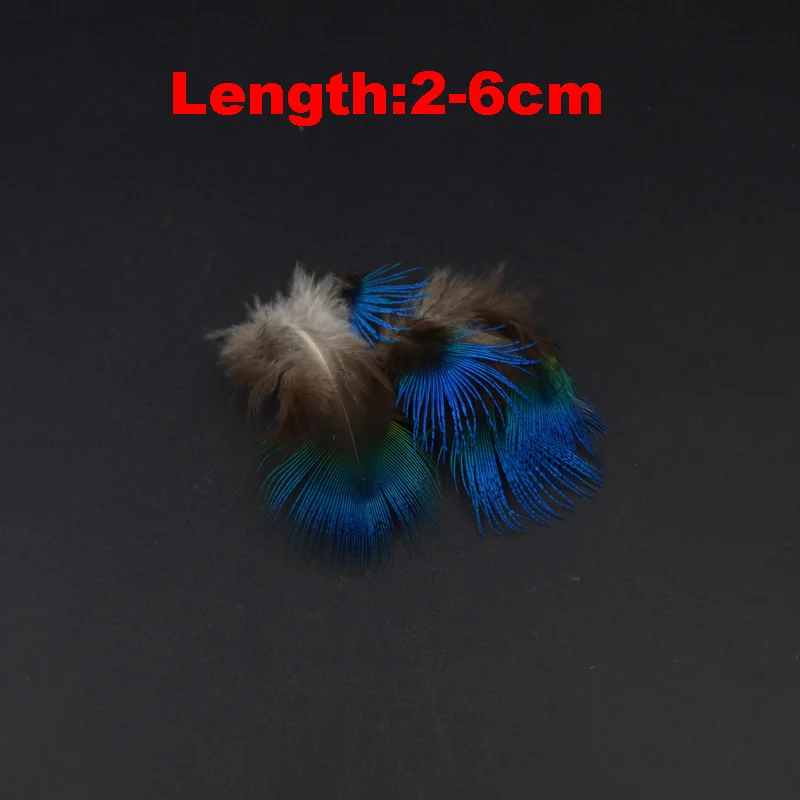 CONTEMPLATOR 5styles 8/20pcs Peacock Feather Blue Neck&Gold Body&Swords&Tails&Stripe Fly Tying Feathers For Numerous Fly Bodies