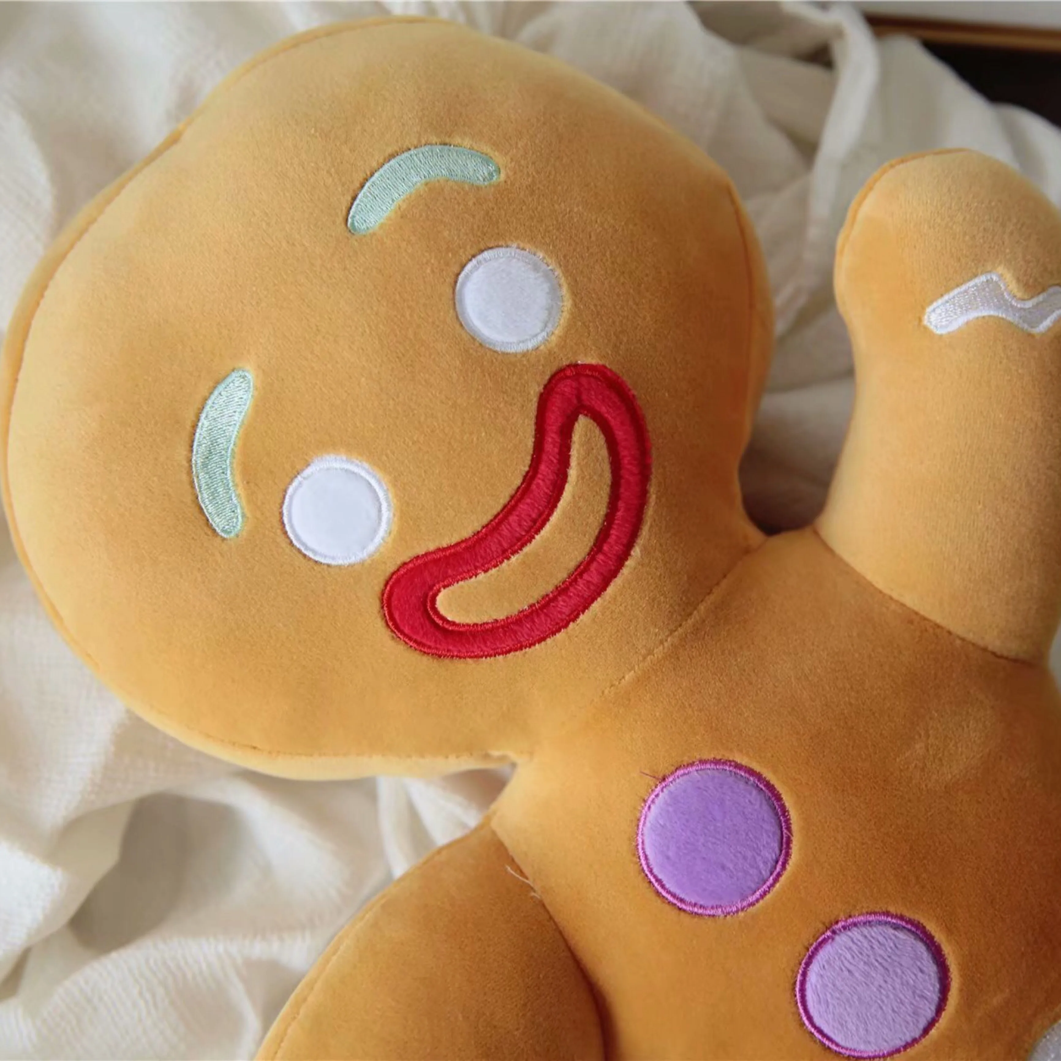 かわいいジンジャーブレッドマンぬいぐるみベビーなだめる人形ビスケット枕クッショントナカイ家の装飾子供のためのクリスマスギフト