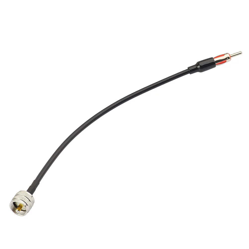 Eightwood Car Mobile Radio Antenna Aerial RG58 Cable Extension UHF PL259 Male to AM/FM Motorola Male RF Connector Lead 12