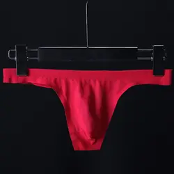 Ultra-thin Ice Silk Seamless Underwear Men Sexy Solid Color G-Strings Summer Breathable Low Waist Panties