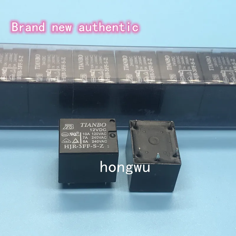 

100% Original New 5PCS/ HJR-3FF-S-Z-12VDC relay 10A 5pins