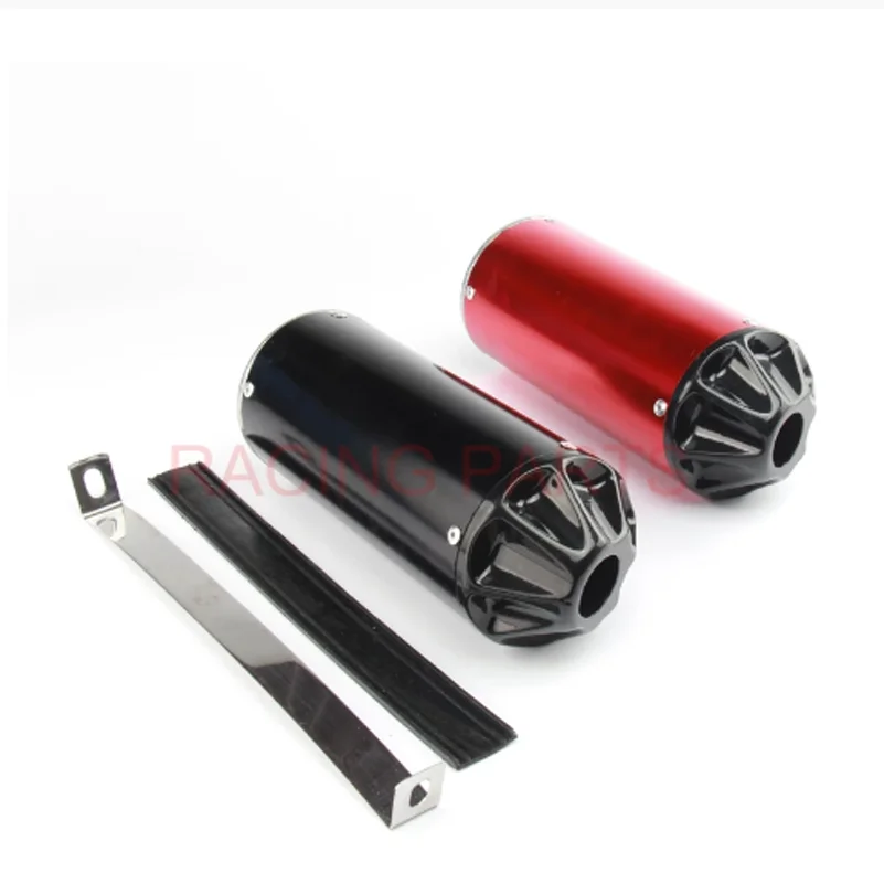 28MM CNC EXHAUST MUFFLER Pipe ATV/DIRT BIKE 50/70/90/110/125/140 CC COLORS Motorcycle