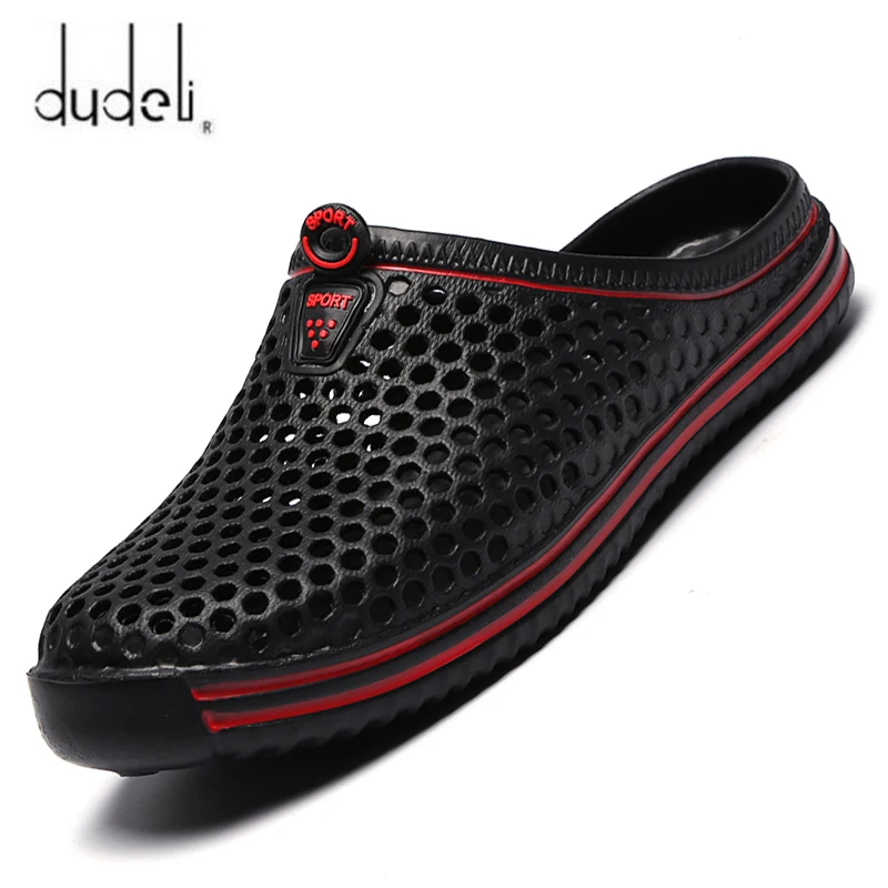 DUDELI-Sandalias de piscina cómodas para hombre, zapatos de playa al aire libre, zuecos de jardín sin cordones, zapatillas informales de ducha de agua, Unisex