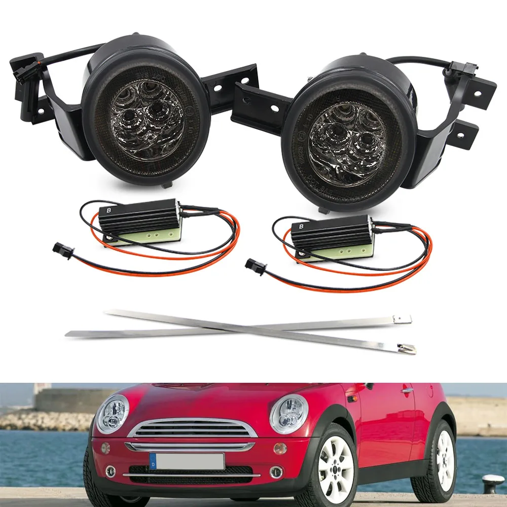 LED DRL White Position Parking Light / Amber Turn Signal Lamp For Mini Cooper R50 R53 2002 2003 2004 2005 2006 R52 2004-2008 JCW