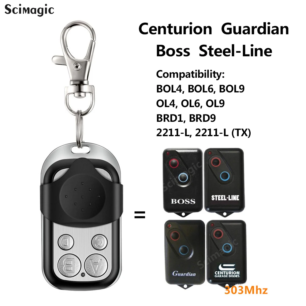 Guardian 21230 21230L Garage Door Compatible Remote Control 303MHz