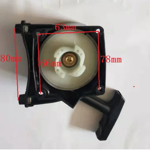 Imagem -02 - Recoil Puxar Starter para Mitsubishi Tue 43 43cc 33cc Cortador de Grama Cortador Escova Aparador Vassoura Outborad Ferramentas Jardim Tue43 Tue33