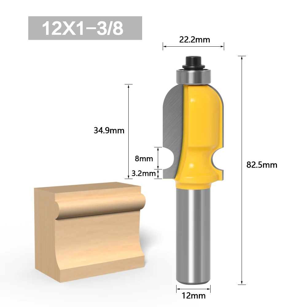 1PC Architectural Molding Router Bit - 1/2\