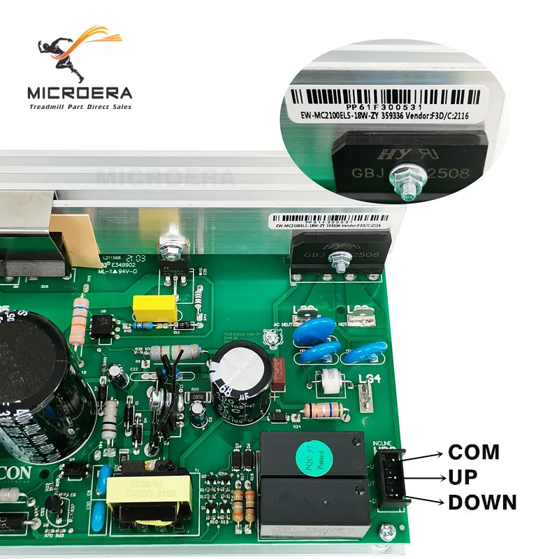 100% nuevo controlador de cinta de correr MC2100ELS-18W MC2100ELS 18W 2Y ZY para placa de circuito de Control de cinta de correr Nordictrack PROFORM
