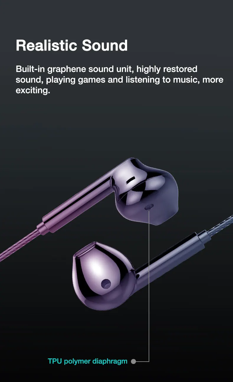 EARDECO Headphone Headset with Mic Wired Headphones Heavy Bass In Ear Stereo Wired Earphone Earbuds Wire Game Phone Earphones