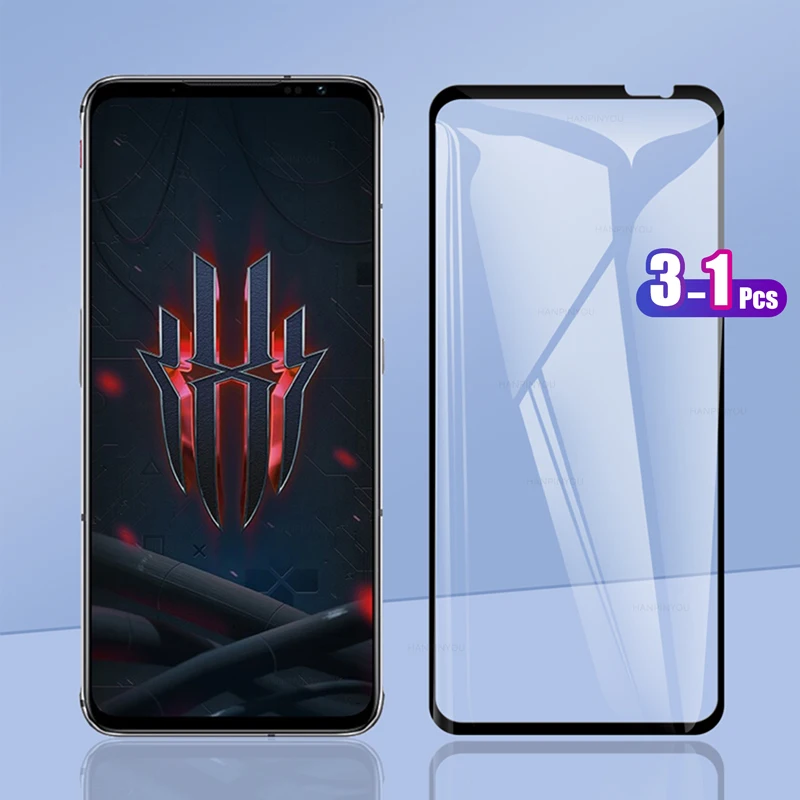 ZTE nubia kırmızı sihirli 7 6s 6 redmagic 7 7S Pro 6R tam kapak temperli cam ekran koruyucu patlamaya dayanıklı koruma filmi