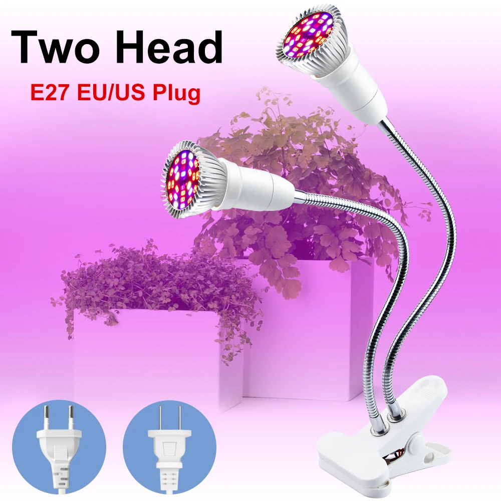 Indoor LED Grow Light 220V Growing Lamp 18W 28W LED Grow Light Full Spectrum For Plants Hydroponics Flowers Vegetables Grow