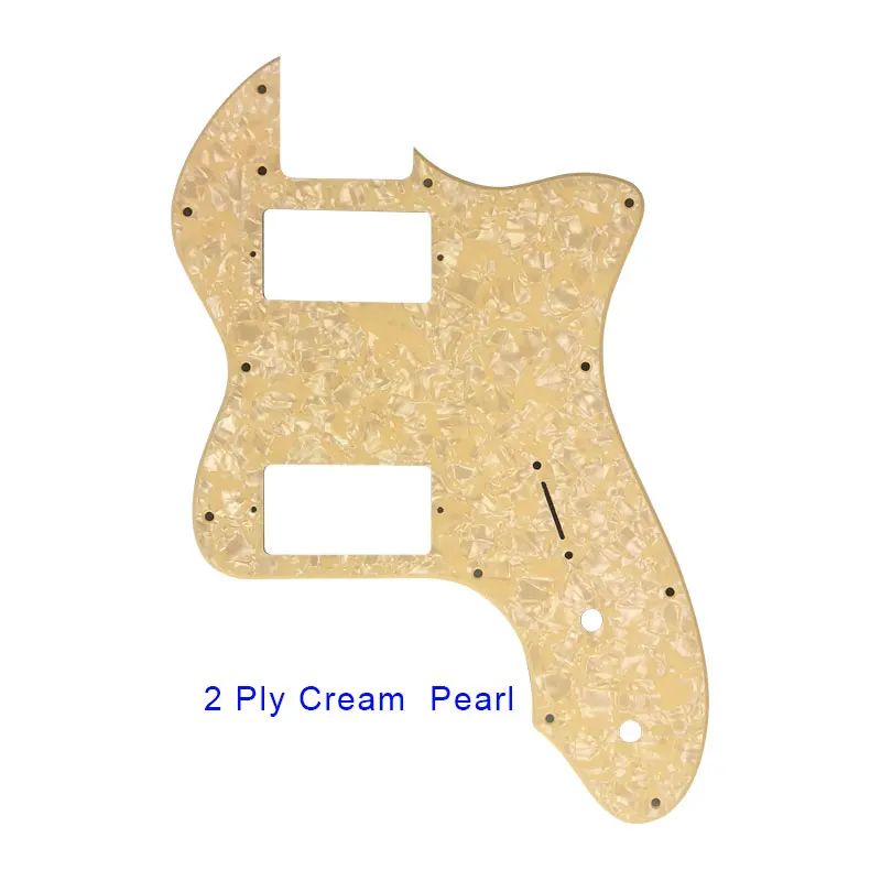 Xinyue Guitar Parts For 13 Holes Tele Thinline Guitar Pickguard With PAF Humbucker Pickups Scratch Plate