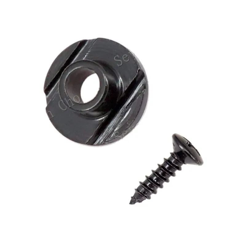 10 Sets/Lot Schwarze Gitarrensaitenhalter Rollenhalter Gitarrenzubehör Teile Musikinstrument – Detail 6