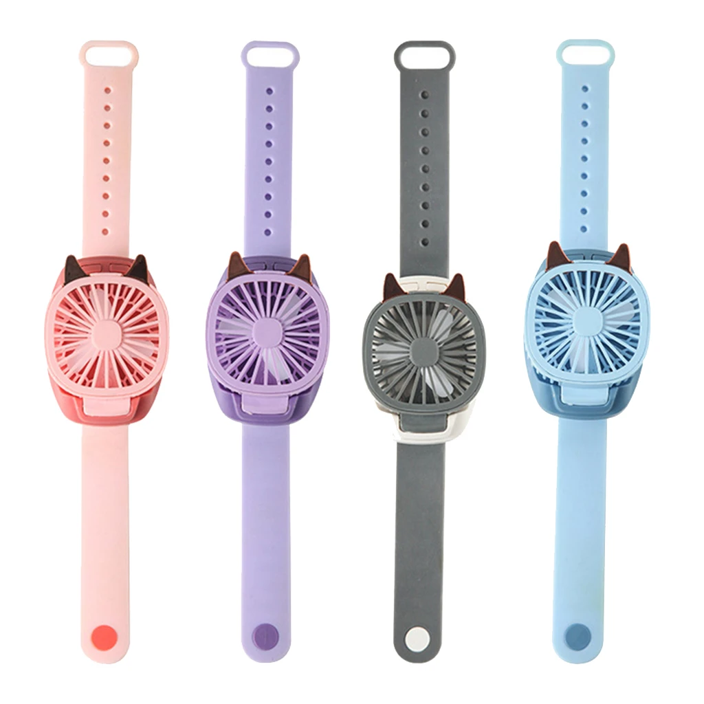 المحمولة USB قابلة للشحن الرقبة كسول المعصم معلقة التبريد مروحة صغيرة مكتب cuietvintage مروحة الهواء دائري يده التغشية