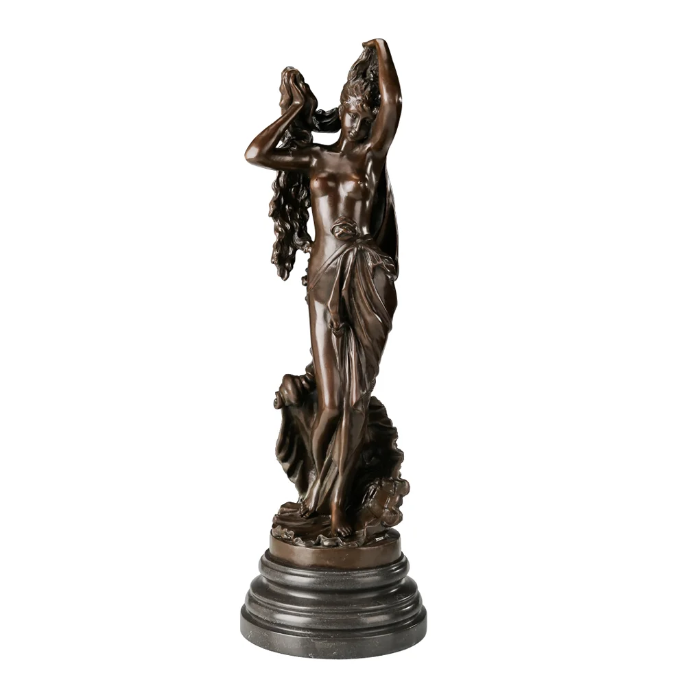 

The Birth of Venus Statue Sculpture Bronze Famous Replica Roman Mythology Goddess Art Home Decor