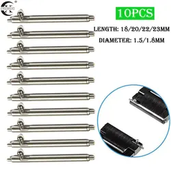 10PCS 1.5mm/1.8mm Diameter Watch Pin Pepair Tools & Kits Quick Release Watch strap Spring Bars Pins  18MM 20MM 22MM 23MM