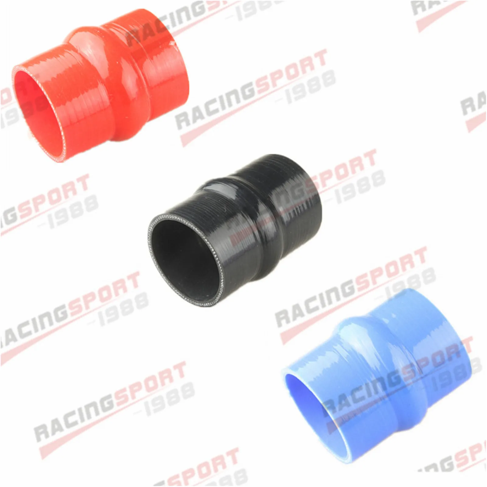 

2" 51mm ID Straight Silicone Hump Hose Intercooler Coupler Pipe 3Ply Black/Blue/Red