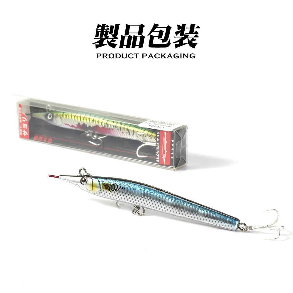 Hunthouse Fishing Lure Needle Fish Hard Baits 18g/28g/30g/36g/54g Long Casting Pencil Stylo Stickbait Sinking For Garfish Pike