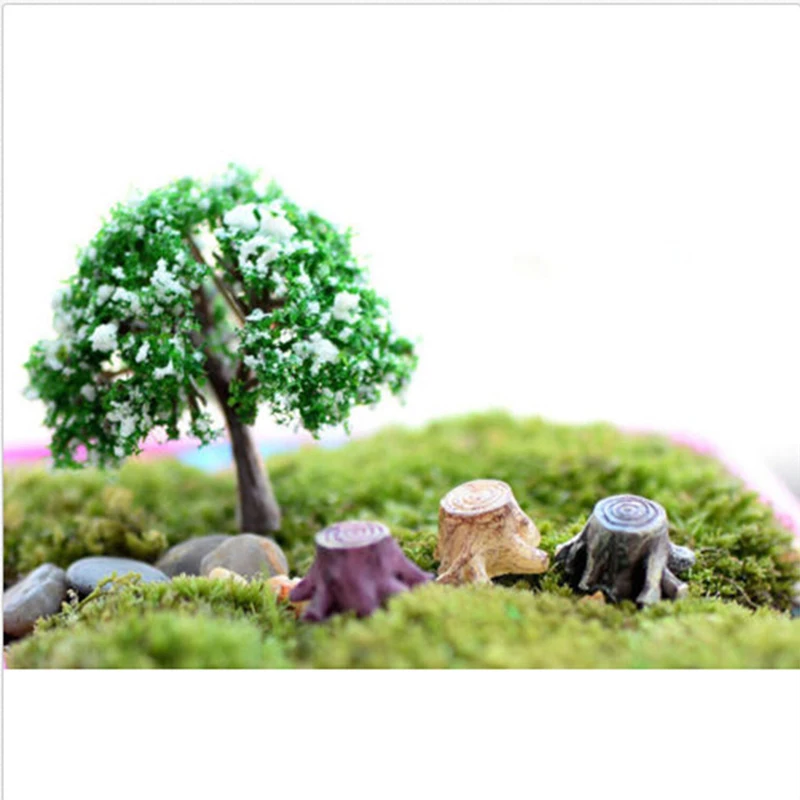 Mini Tree Stump Bridge Model Resin Fairy Garden Miniatures Dollhouse/ Terrarium/ Succulents/ Micro Landscape DIY Decoration