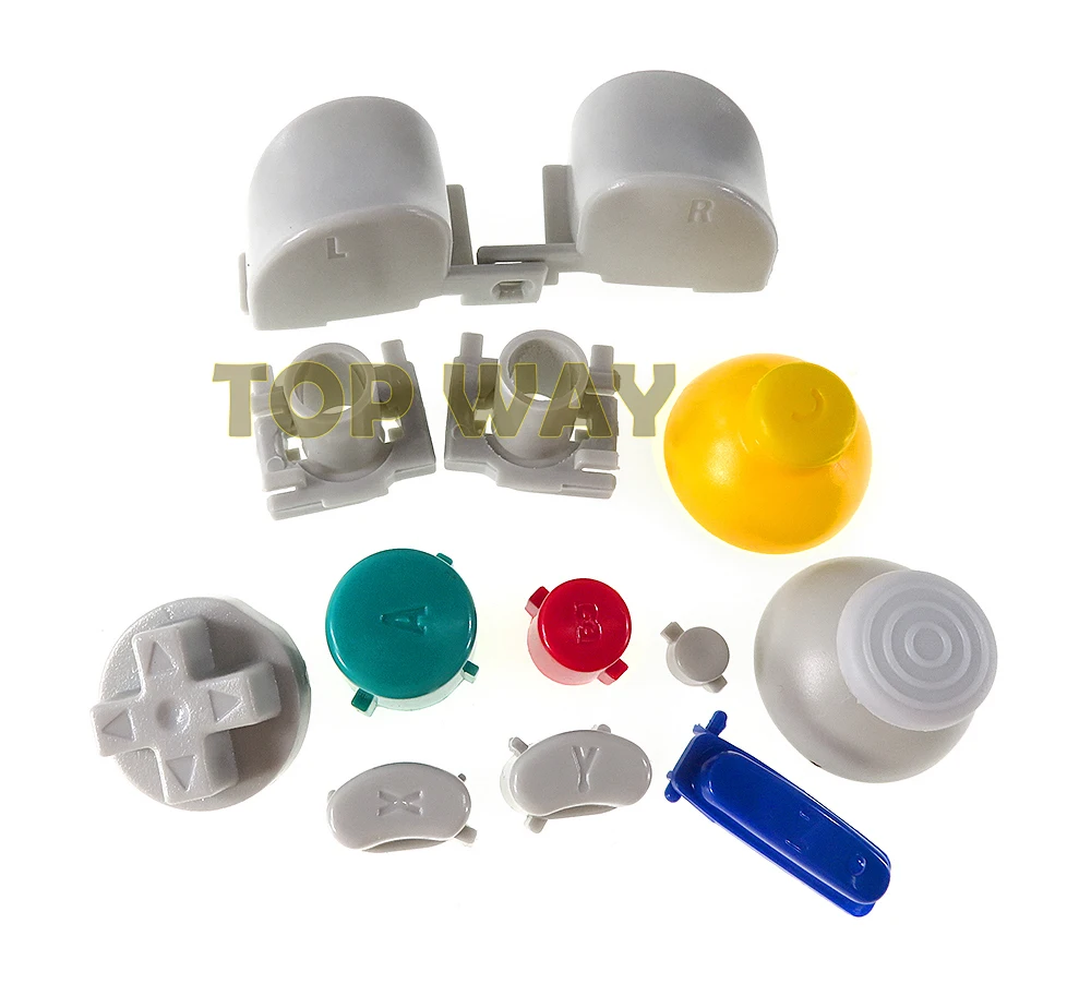 2 مجموعات استبدال إصلاح جزء مجموعة كاملة L R ABXY Z لوحات المفاتيح أزرار ل نينتندو NGC تحكم الملونة زر كامل