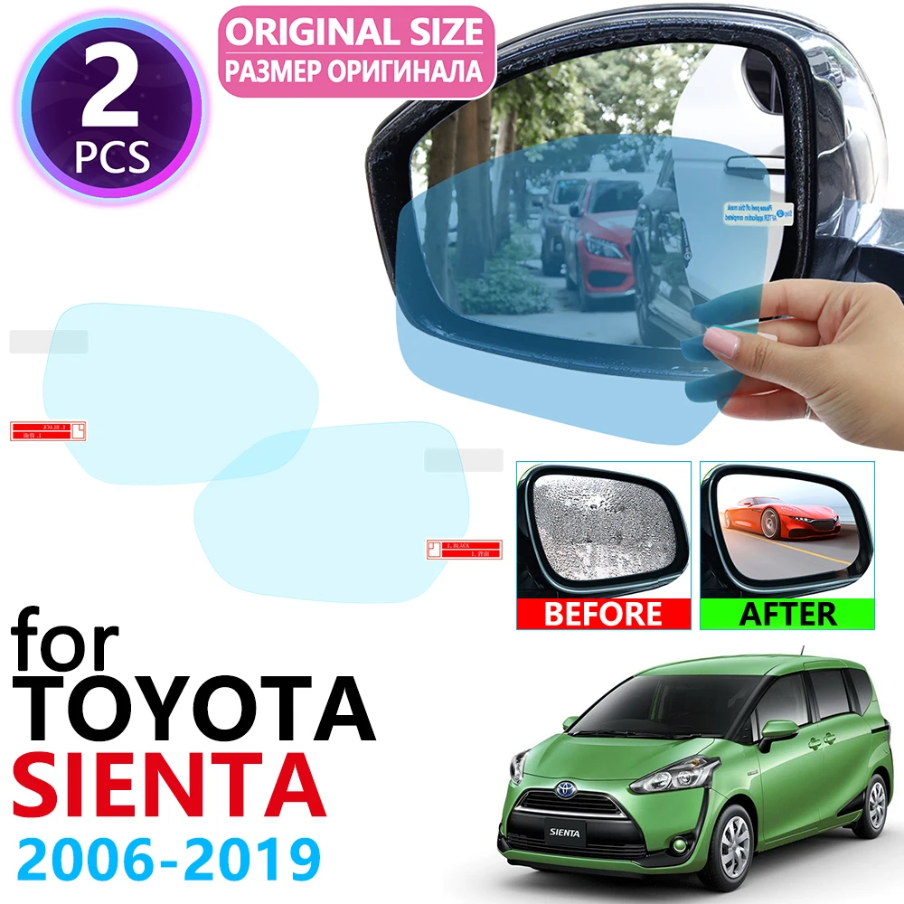 

Для Toyota Sienta XP80 XP170 80 170 DICE 2006 ~ 2019 полное покрытие зеркало заднего вида непромокаемая противотуманная пленка аксессуары 2013 2015 2018