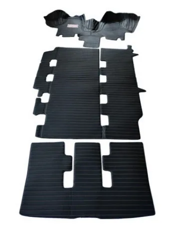 

Custom full set car floor mats + trunk mat for Volkswagen Caravelle T5 T6 2022-2003 7 8 9 seats High quality waterproof carpets