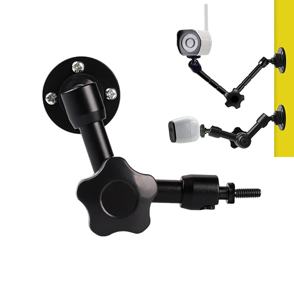7/11 Inch Articulating Magic Arm Wall Mount 1/4 Screw Holder Stand for Webcam LED Light DSLR Camera Photo studio Accessories