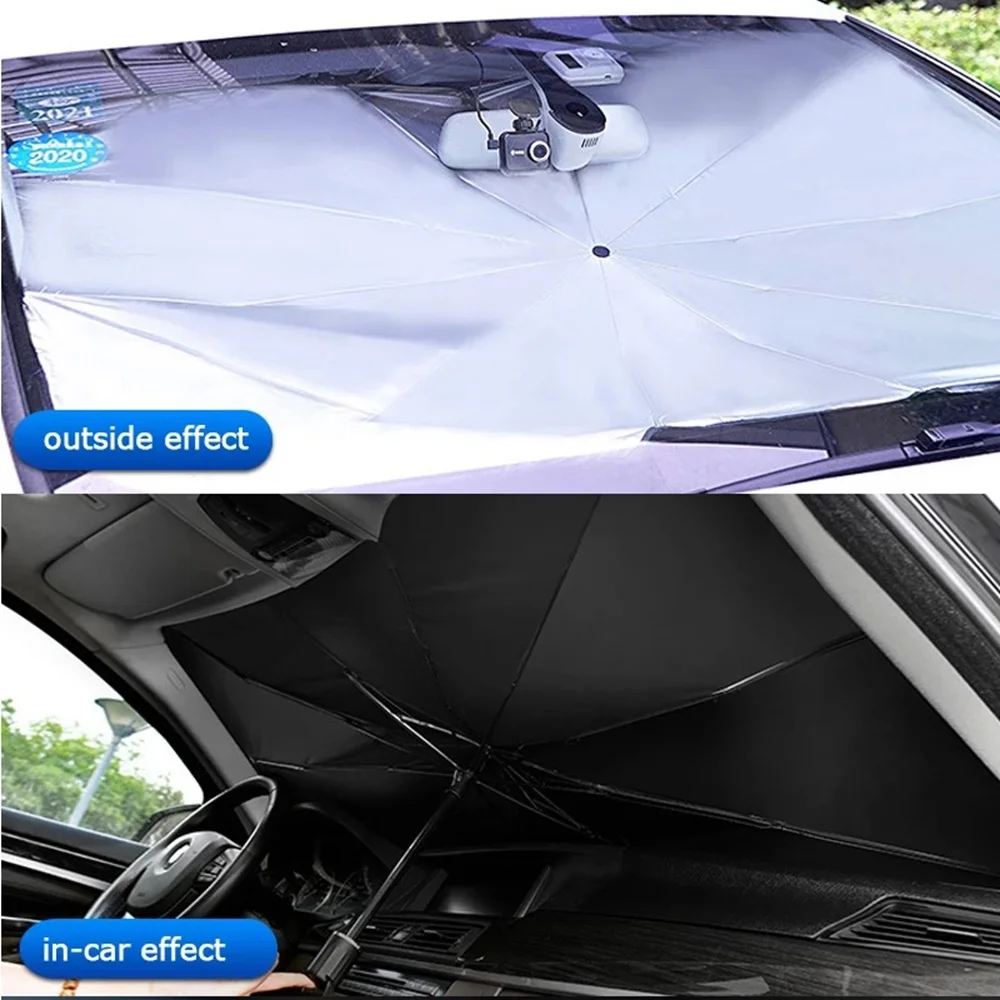 Foldable Car Windshield Sunshade Umbrella Auto Front Window Sun Shade Covers Heat Insulation UV Protection Parasol Accessories