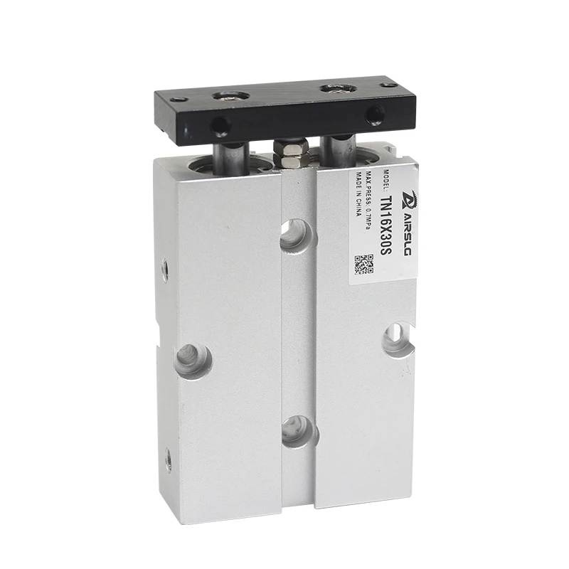 TN Doppelstangen-Geführter Pneumatikzylinder mit Doppelwelle, Nicht-Rotierend, 10 16 20 25 32 40mm Bohrung, Doppeltwirkend, Eingebauter Magnet, DMSJ – Detail 13