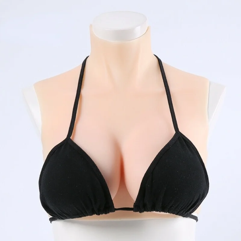 

C-cup Realistic Silicone Fake Breast Prosthesis Is Suitable for Mastectomy Cross-dressing Queen