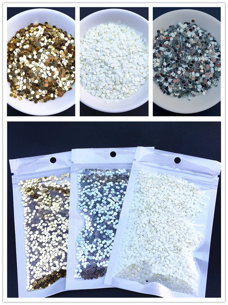 10g/Pack Diameter 2.5mm Flat Dot Shape Sequins PVC Paillettes 3D Nails Art DIY Craft Wedding Decoration Lentejuelas Accessories