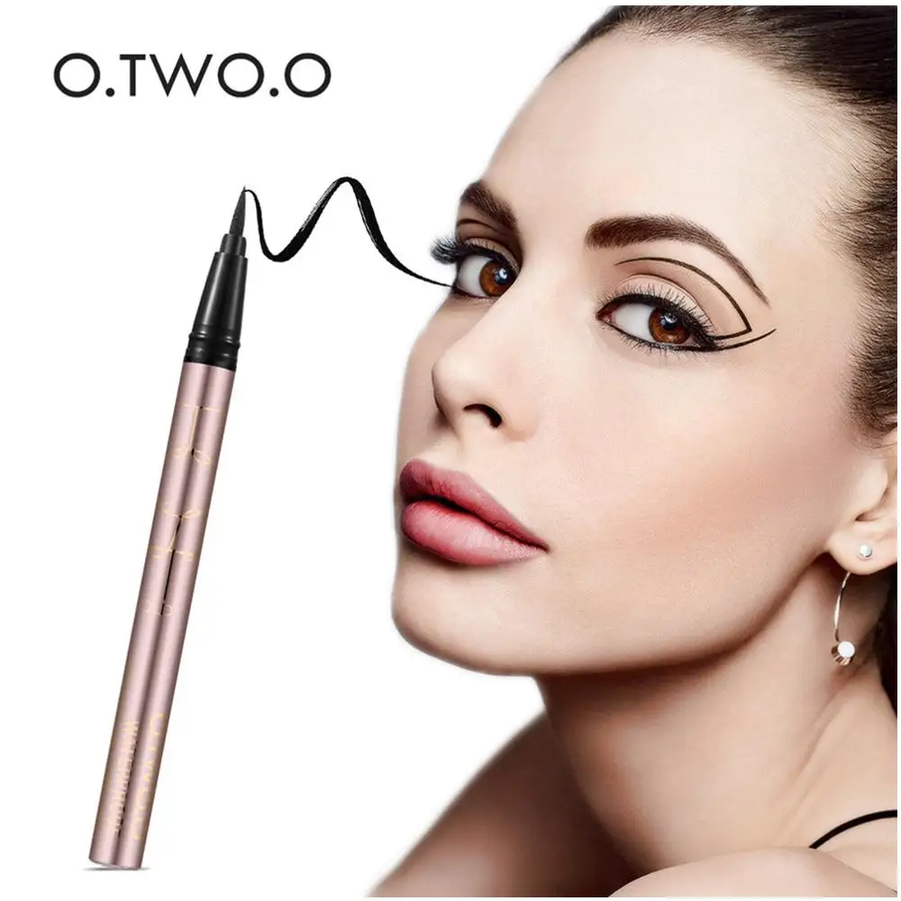 O.TWO.O Marke Flüssigen Eyeliner Stift Bleistift Schwarz Augen Make-Up Wasserdicht Dauerhafte Eye Liner Einfach zu Tragen Augen Make-Up Kosmetik