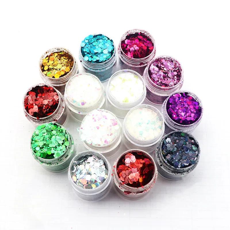 50g Bag of Nail Art Sequins Fantasy Sequins Hexagonal Dots Mixed Sequins Craft Sequins Wedding Decoration Nail Art Decoration image 2