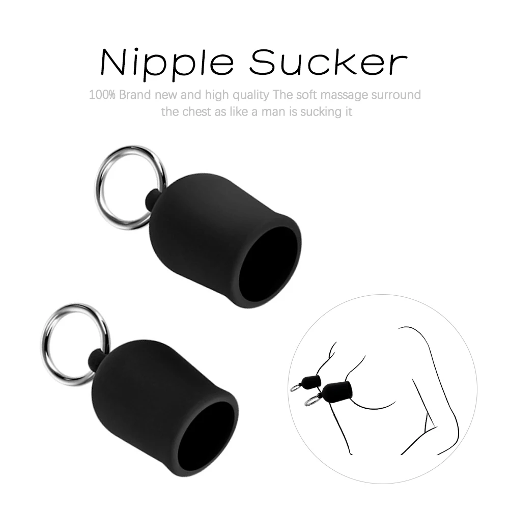 Dual Suction Cup Breast Massager Milk Sucking Device Clitoris Stimulate 2PCS Nipple Sucker Female Breast Enlarger Pump Sex Shop