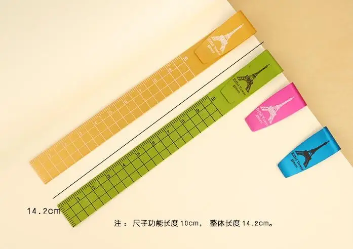 Eiffel Tower 10cm Bookmark Ruler Clip Ruler