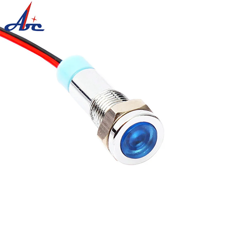 6mm LED indicator light 6V 12V 24V 220V signal lamp