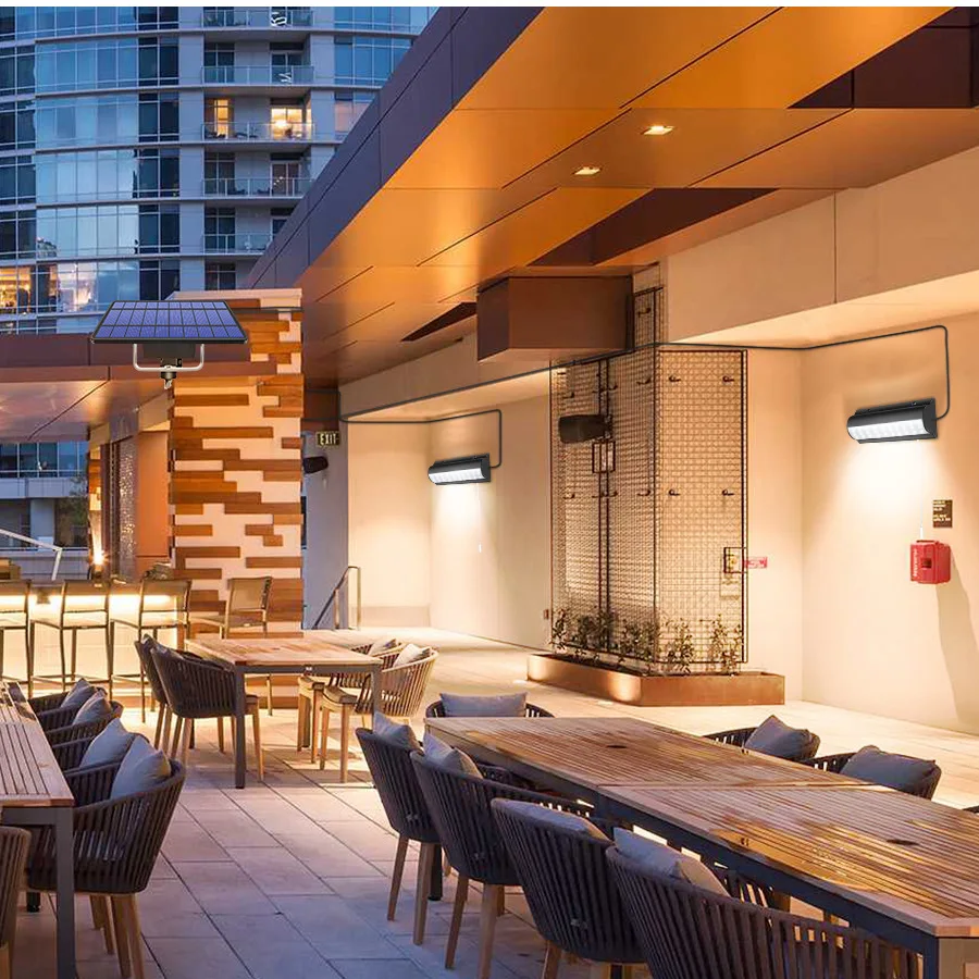 Lustre Solar Automático com Interruptor e Cabo, Luz Exterior e Interior, Varanda e Varanda, Novo Estilo, 3m