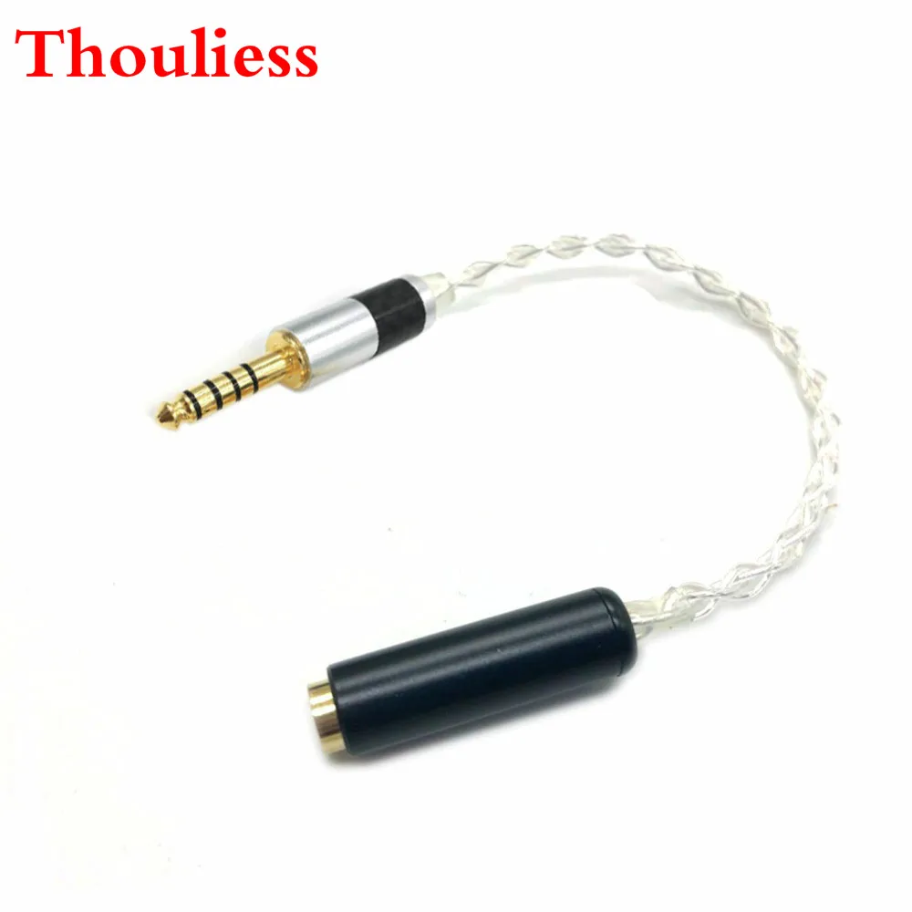 

Thouliess 10cm 4.4MM Balanced Male to 2.5mm Trrs Balanced Female Cable Headphone Audio Adapter