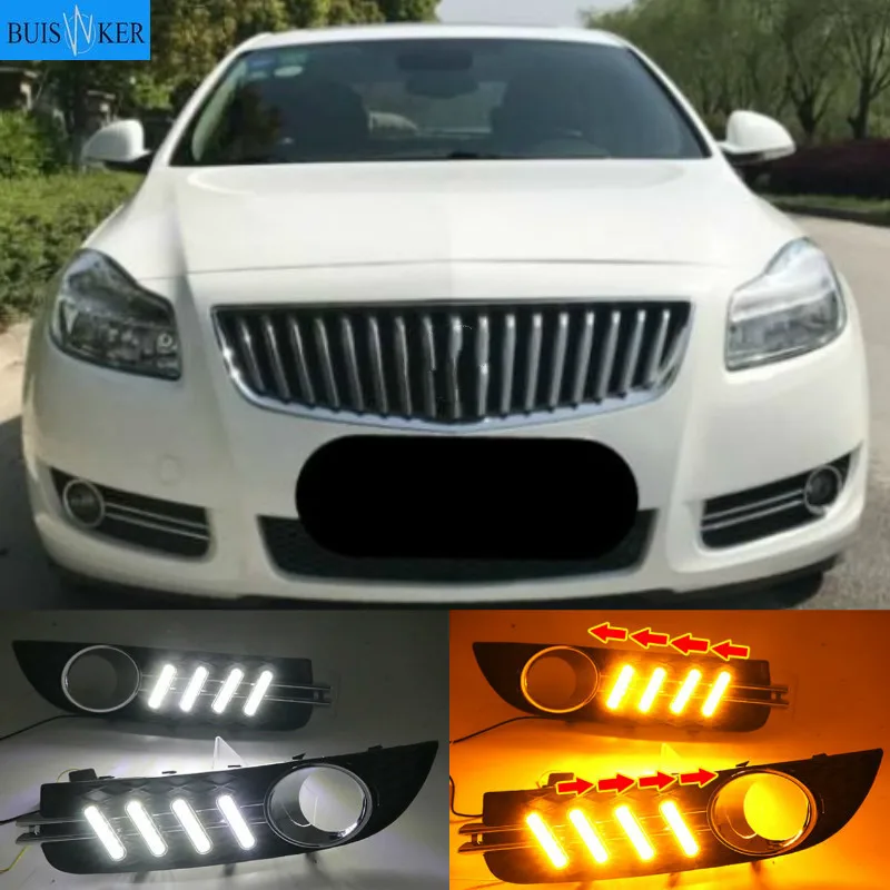 

LED Daytime Running Lights For Buick Regal 2009-2013 Fog lamp ABS 12V DRL