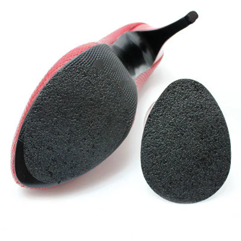 2 Pcs/Set Self-Adhesive Shoes Heel Sole Protector Rubber Pads Durable Wear-resistant Cushion 9CM 6.5CM