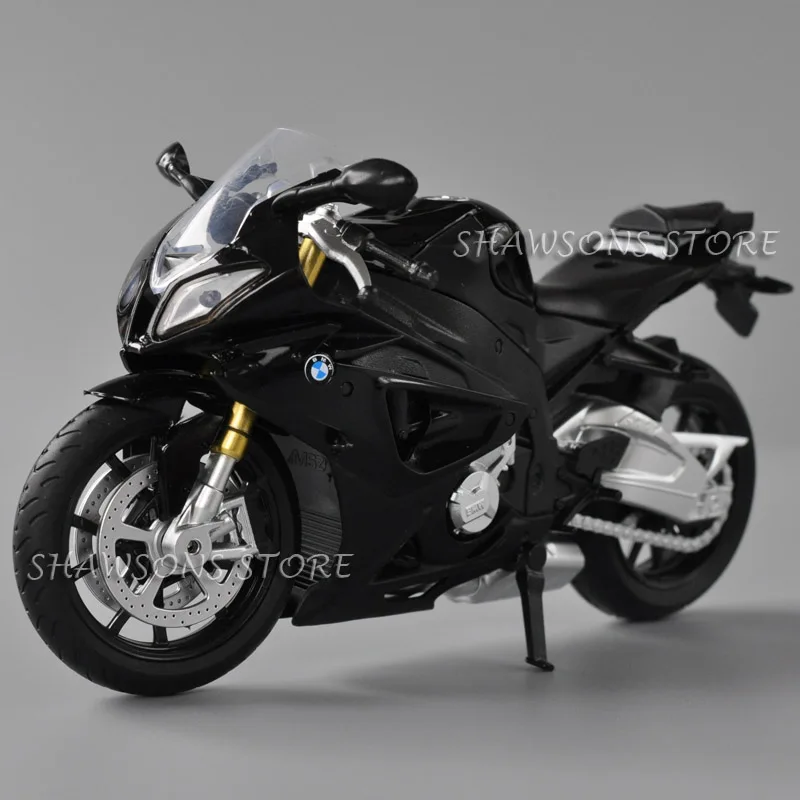 1:12 Scale Diecast Motorcycle Model Toys BMW S1000RR Sport Bike Miniature Replica Collectable