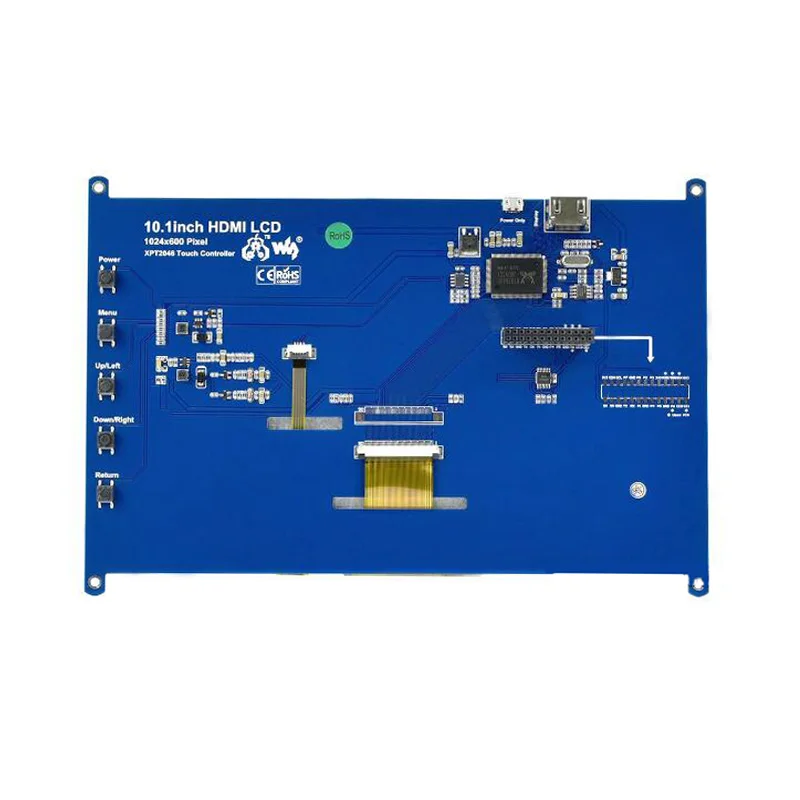 Raspberry Pi 10.1inch LCD 10.1 inch Resistive Touch Screen, 10inch 1024×600 TouchScreen, HDMI display