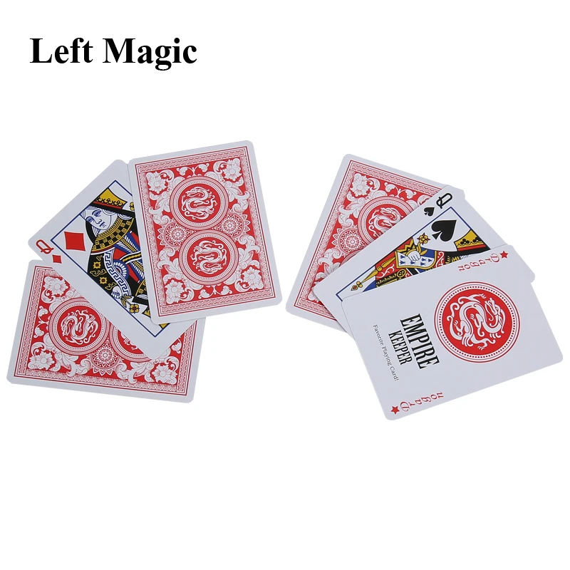 Following Q Prediction Cards Magic Tricks Close Up Street Stage Poker Magic Porps Magician Mentalism Gimmick Comedy Accessary