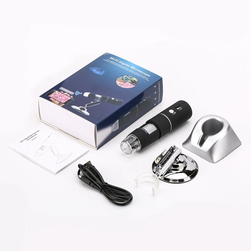 WiFi Digital Microscope 50x-1000X USB Magnifier 1920*1080 Camera For Android IOS Electronics Beauty Industry Repair Research