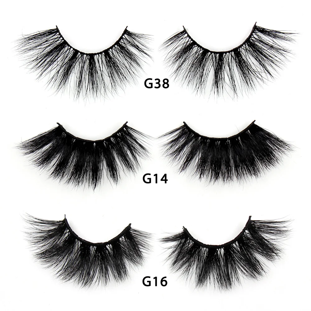 LEHUAMAO Wimpern 3D Wimpern 25mm Nerz Falsche Wimpern Flauschige Weiche Wimpern Dramatische Make-Up Wimpern Nerz 3D Wimpern Natürliche Lange G05 – Detail 13