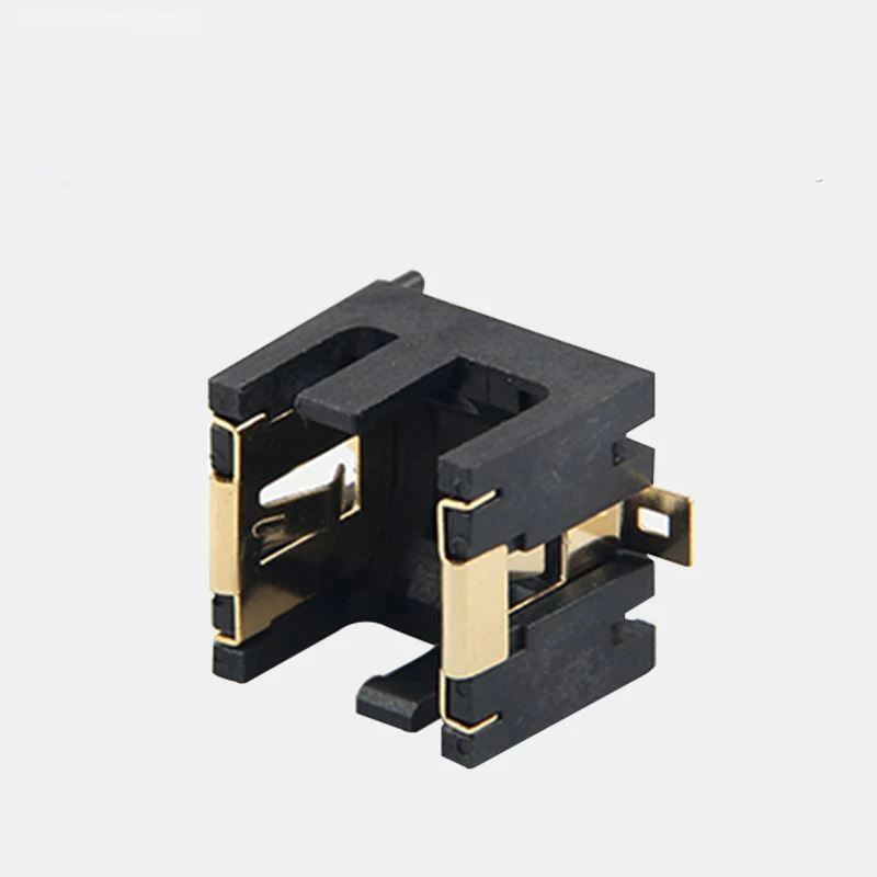 ゴールドメッキsmt 2 x AG13/LR44電池ホルダーのためのAG13ボタン電池ソケットホルダープラスチックケース